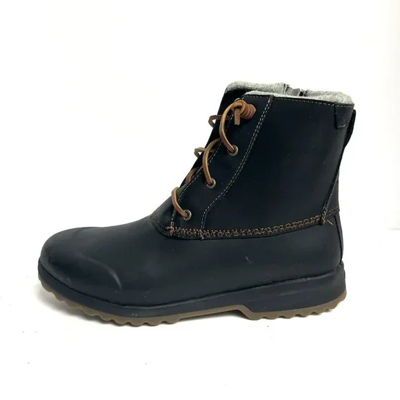 Sperry Shoes Sperry Womens Maritime Repel Snow Boot Black Size